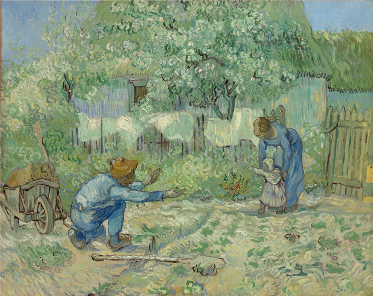 First Steps After Millet Van Gogh Oil Painting